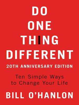 cover image of Do One Thing Different
